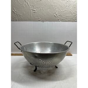 Colander Strainer Cooking Kitchen Utensil Tool 7 Star‎ Pattern 3 Legs